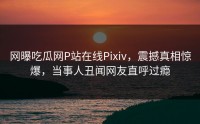 网曝吃瓜网P站在线Pixiv，震撼真相惊爆，当事人丑闻网友直呼过瘾