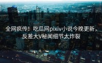 全网疯传！吃瓜网pixiv小说今晚更新，反差大V秘闻细节太炸裂